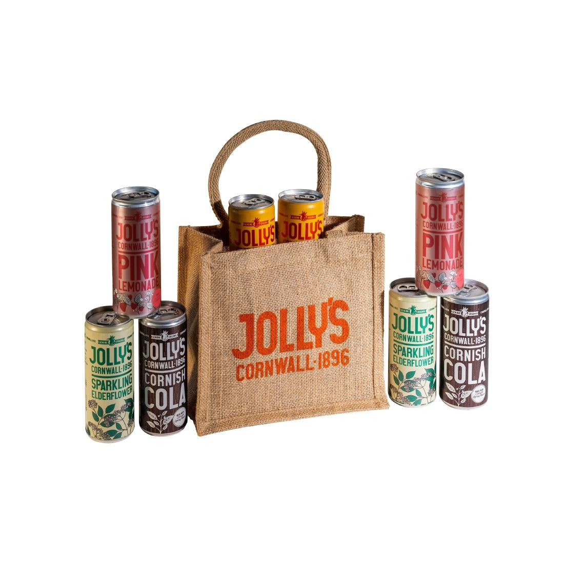 Jolly's Cornish Pink Lemonade Cans 250ml (24 Pack)