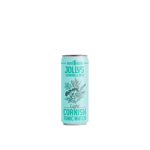 Jolly's Cornish Tonic Water Light Cans 200ml (Pack of 24)