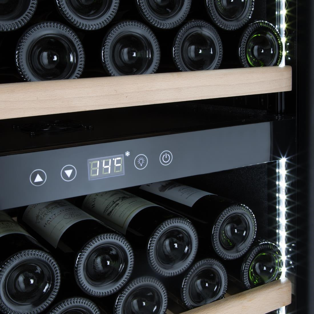 HOST 172 Bottle Wine Fridge 2  Zone in Black - HOST1220WR