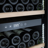 HOST 172 Bottle Wine Fridge 2  Zone in Black - HOST1220WR