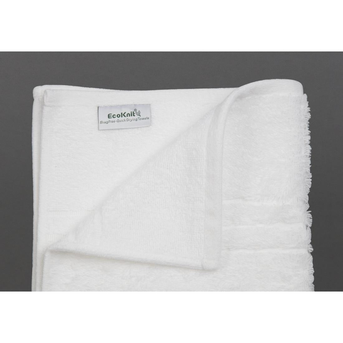 EcoKnit Hand Towel White, 600gsm