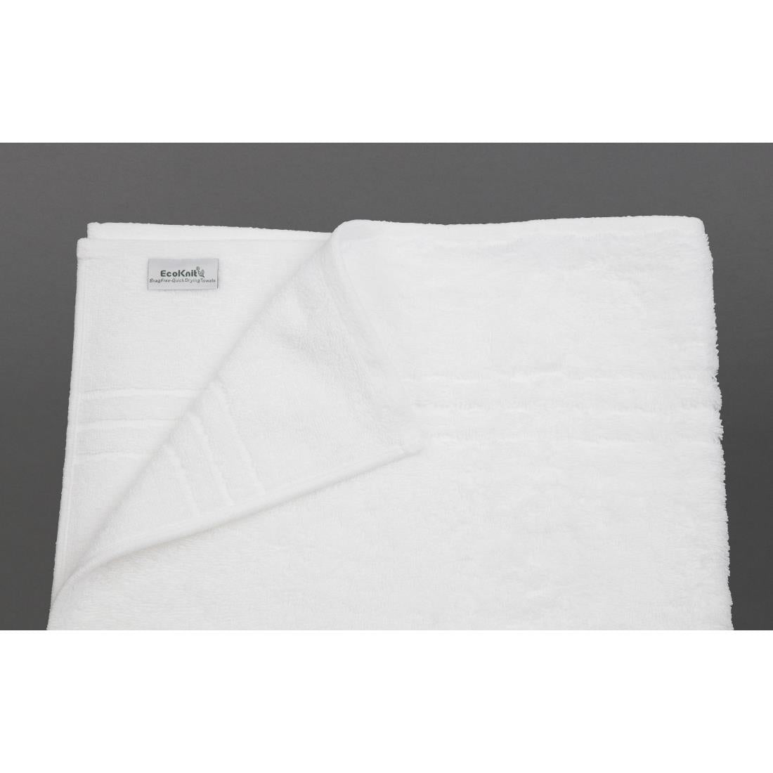 EcoKnit Bath Sheet White, 600gsm