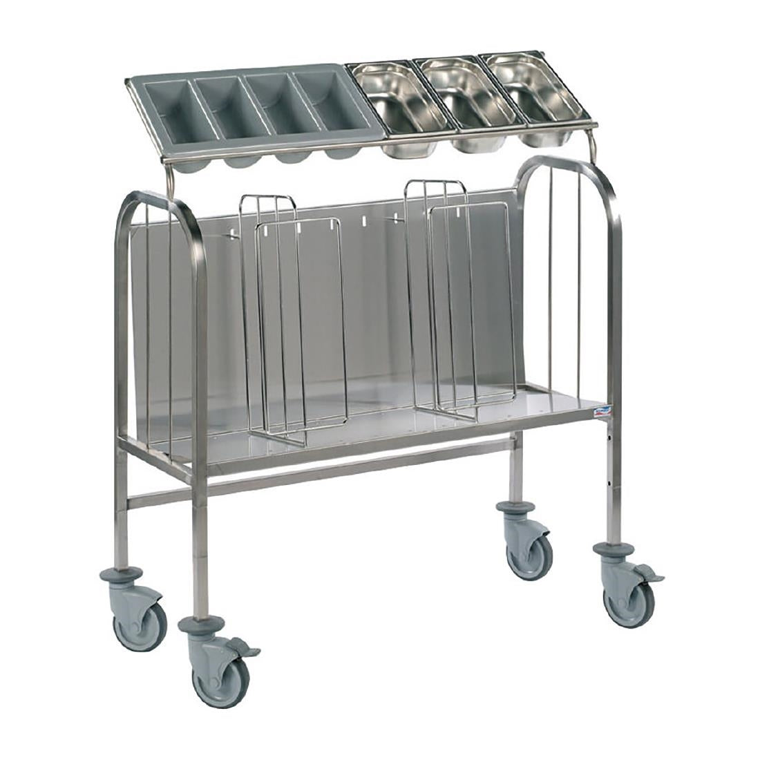 Matfer Bourgeat Tall Plate and Cutlery Trolley 792606