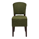 Hanoi Dining Chairs In Dark Walnut with Shetland Forest Seatpad (2 Pack)