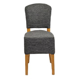 Hanoi Dining Chairs In Soft Oak with Shetland Smoke Seatpad (2 Pack)