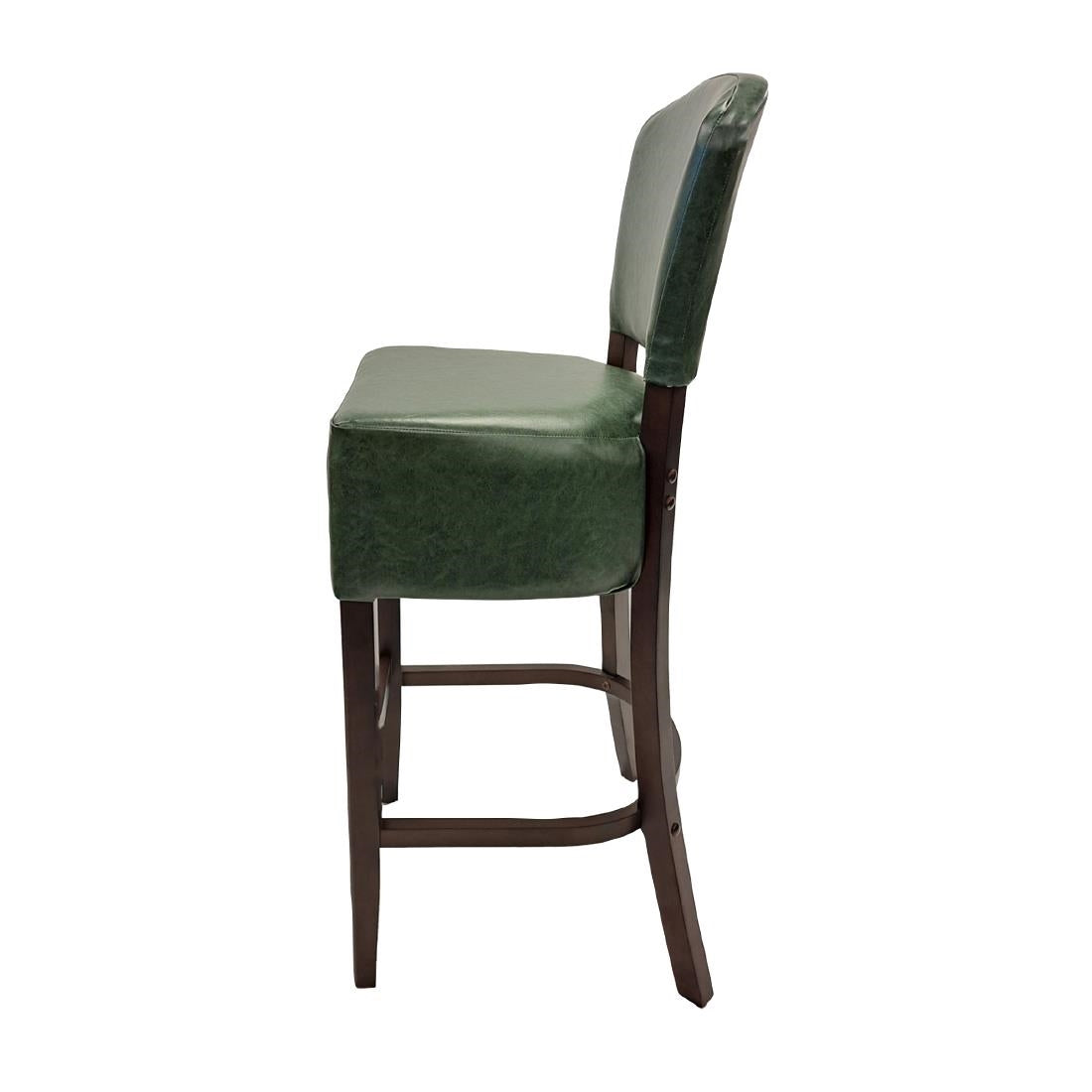 Hanoi Bar Chair in Dark Walnut with Bison Cedar Vinyl