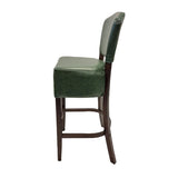 Hanoi Bar Chair in Dark Walnut with Bison Cedar Vinyl
