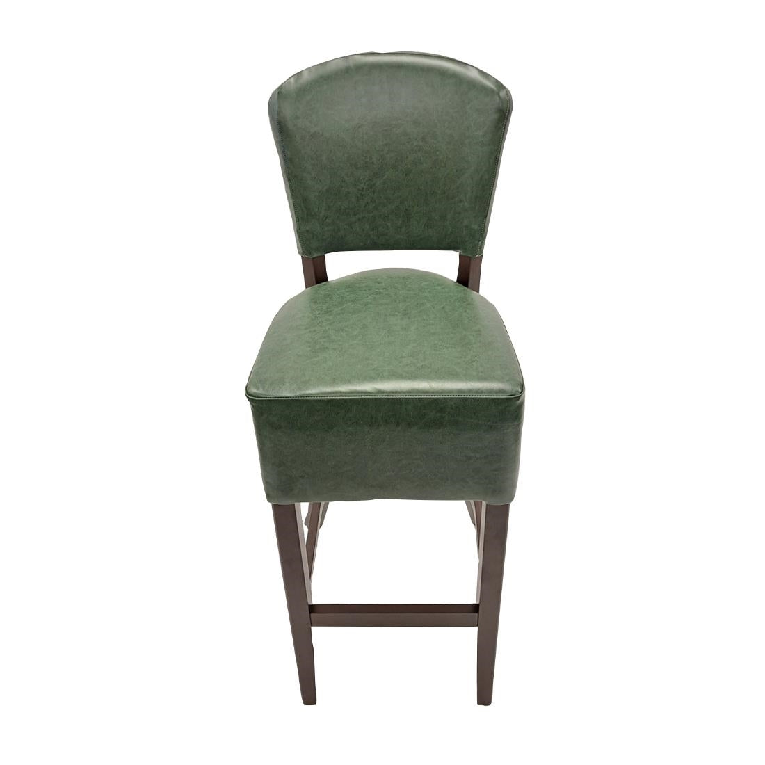 Hanoi Bar Chair in Dark Walnut with Bison Cedar Vinyl