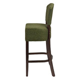 Hanoi Bar Chair in Dark Walnut with Shetland Forest Seatpad