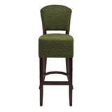 Hanoi Bar Chair in Dark Walnut with Shetland Forest Seatpad