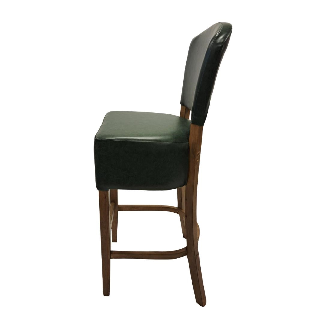 Hanoi Bar Chair in Weathered Oak with Bison Cedar Vinyl