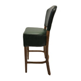 Hanoi Bar Chair in Weathered Oak with Bison Cedar Vinyl