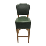 Hanoi Bar Chair in Weathered Oak with Bison Cedar Vinyl