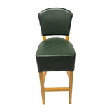 Hanoi Bar Chair in Soft Oak with Bison Cedar Vinyl
