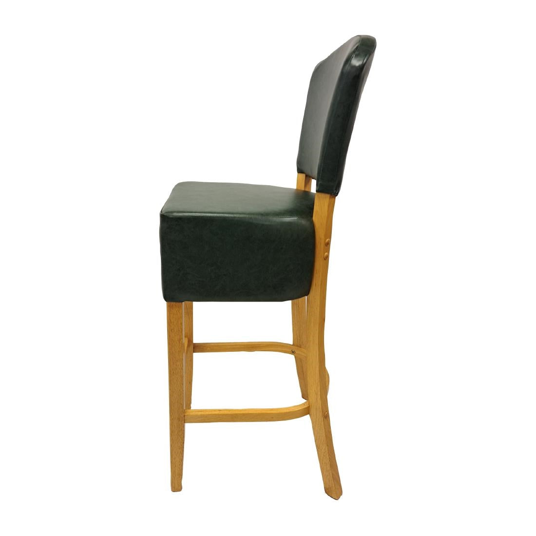 Hanoi Bar Chair in Soft Oak with Bison Cedar Vinyl