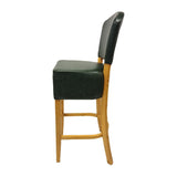 Hanoi Bar Chair in Soft Oak with Bison Cedar Vinyl