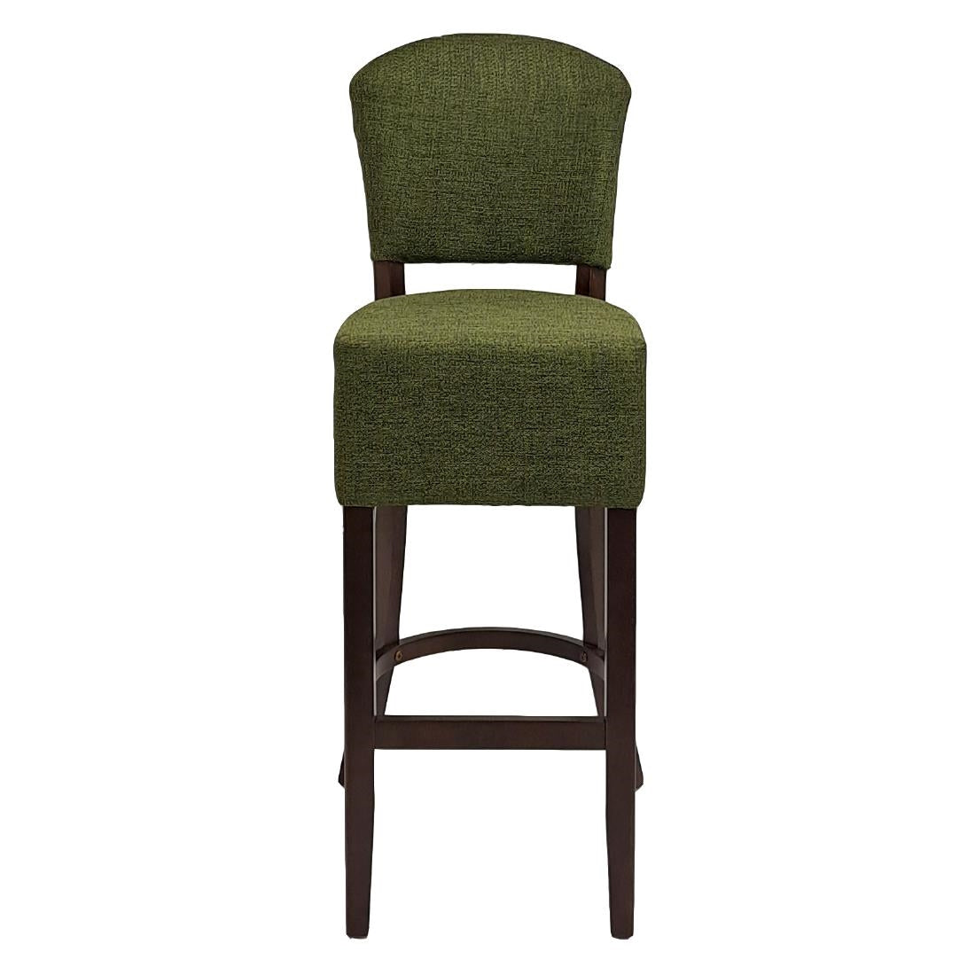 Hanoi Bar Chair In Soft Oak with Shetland Forest Seatpad