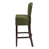 Hanoi Bar Chair In Soft Oak with Shetland Forest Seatpad
