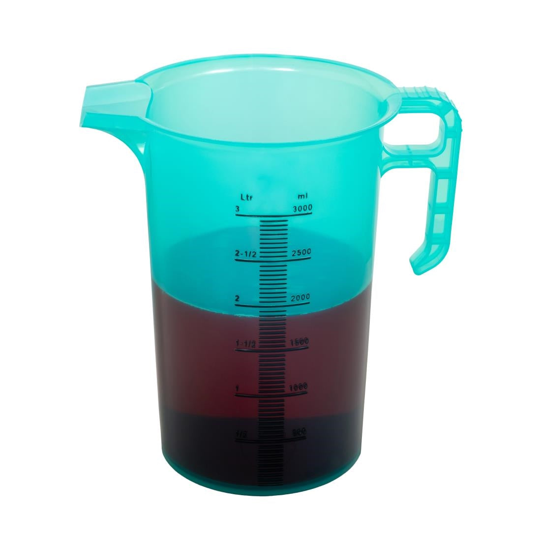 Pro-Measures Polypropylene Measuring Jug Green 3Ltr
