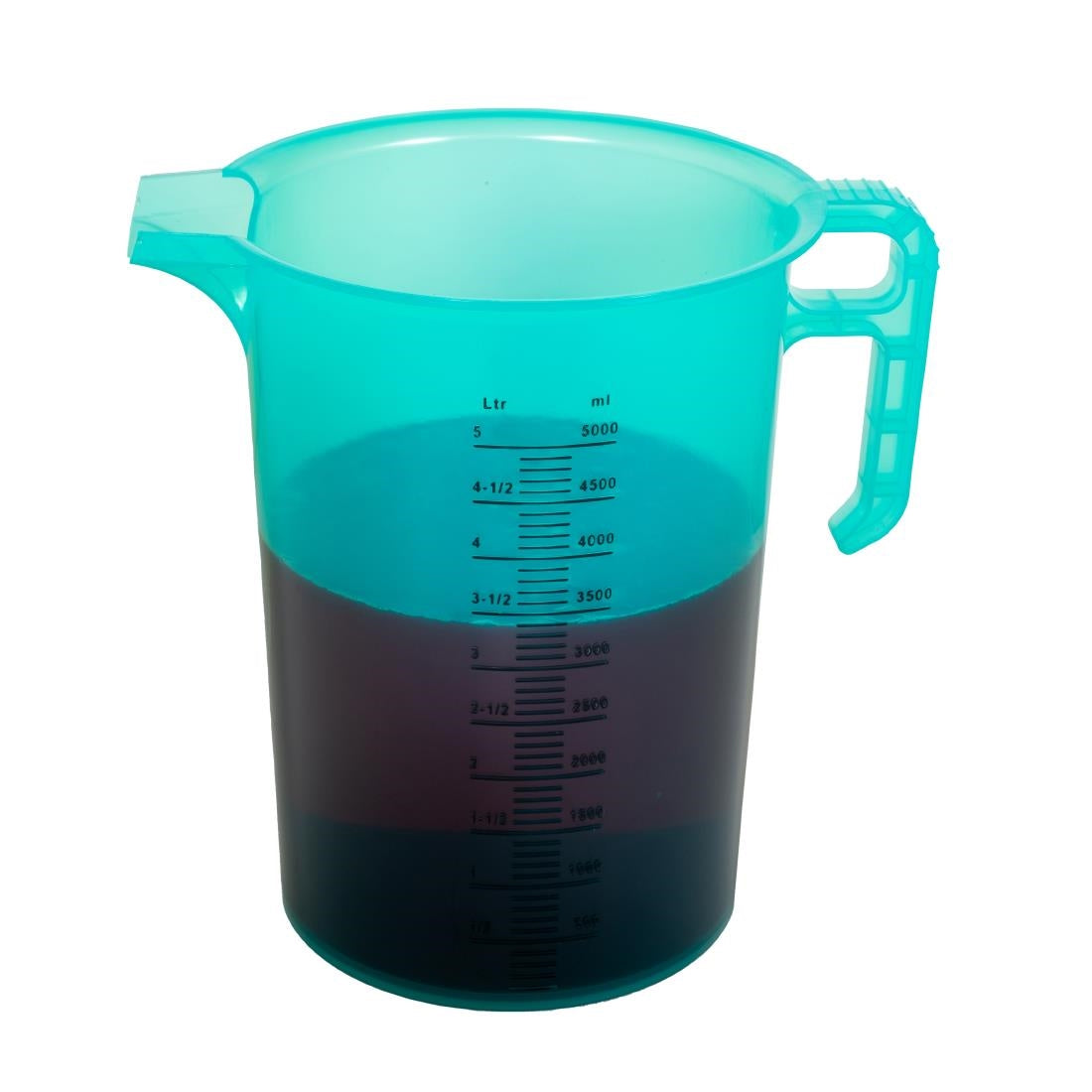 Pro-Measures Polypropylene Measuring Jug Green 5Ltr