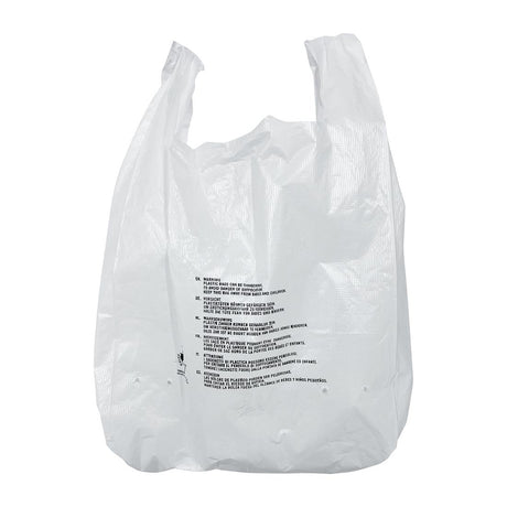 Fiesta Recyclable Large White Carrier Bag (1000 Pack)