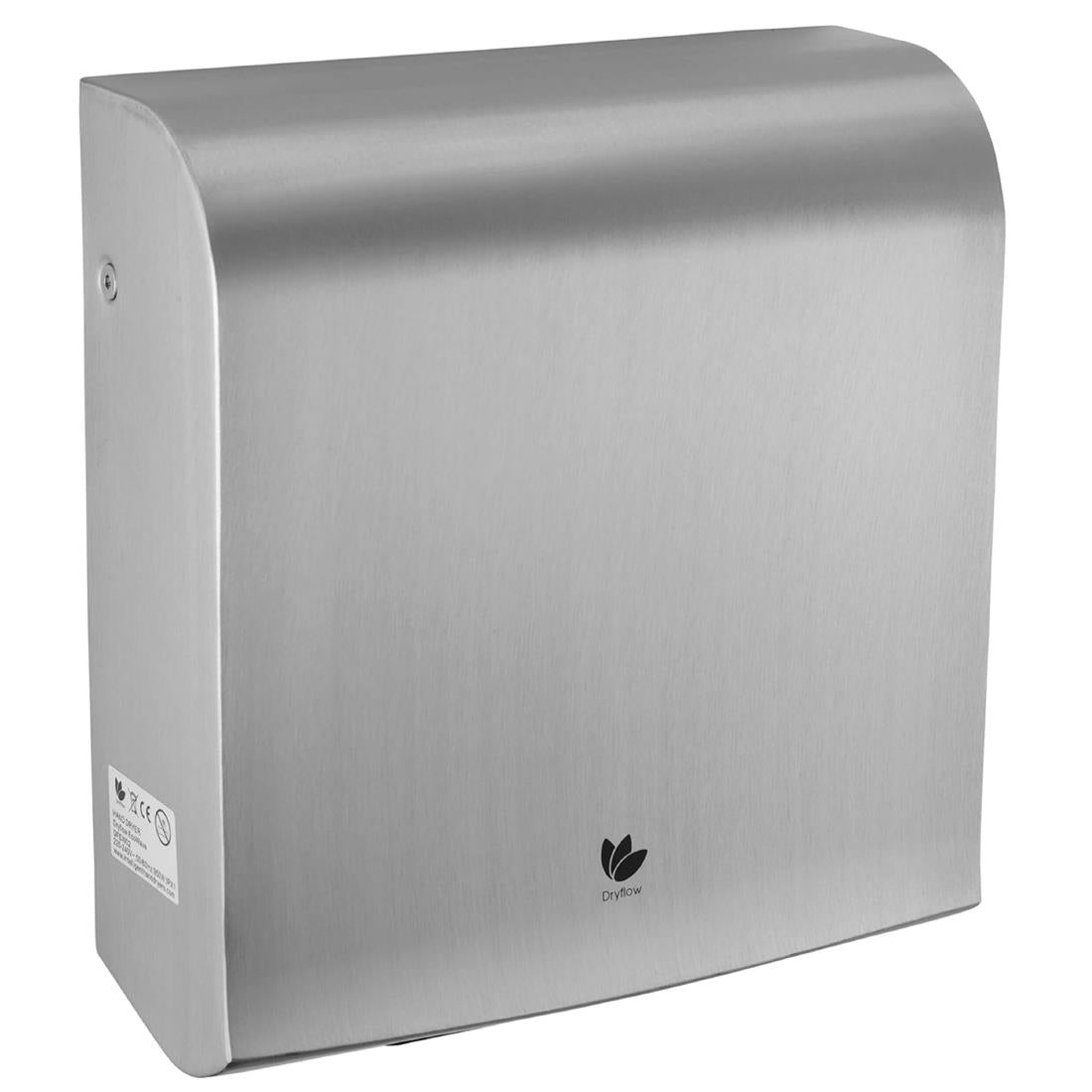 Dryflow EcoWave HEPA Hand Dryer Brushed Satin