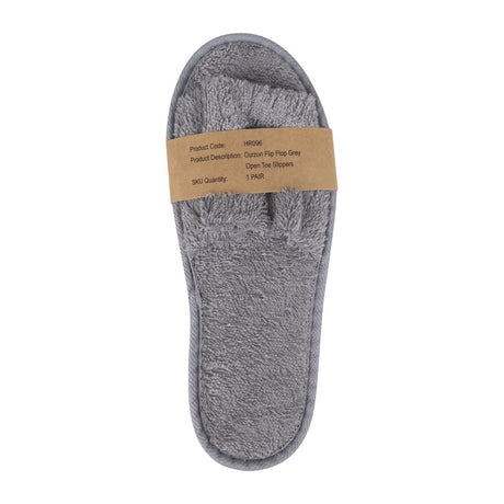 Mitre Luxury Curzon Open Toe Slippers Grey