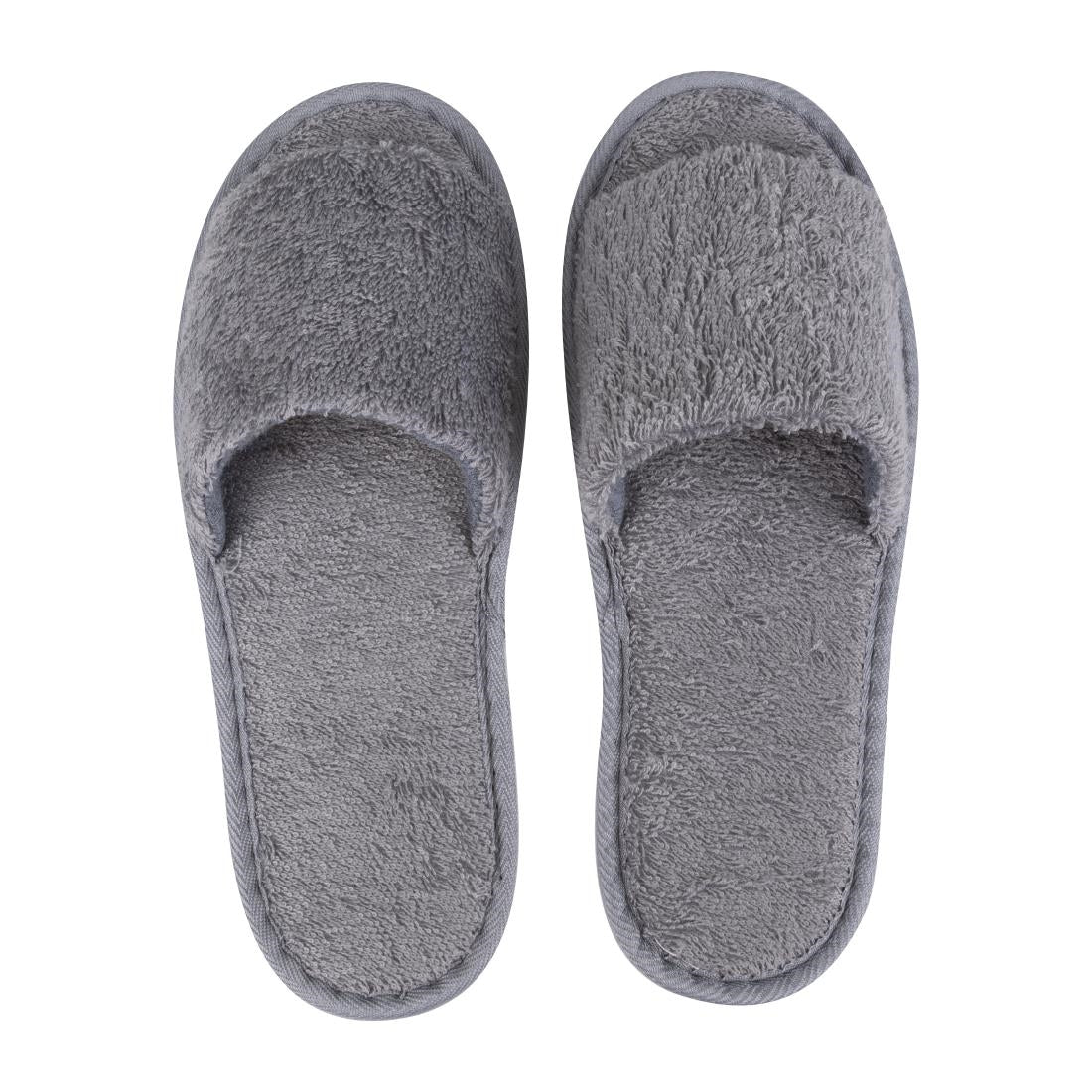 Mitre Luxury Curzon Open Toe Slippers Grey