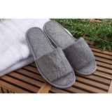 Mitre Luxury Curzon Open Toe Slippers Grey