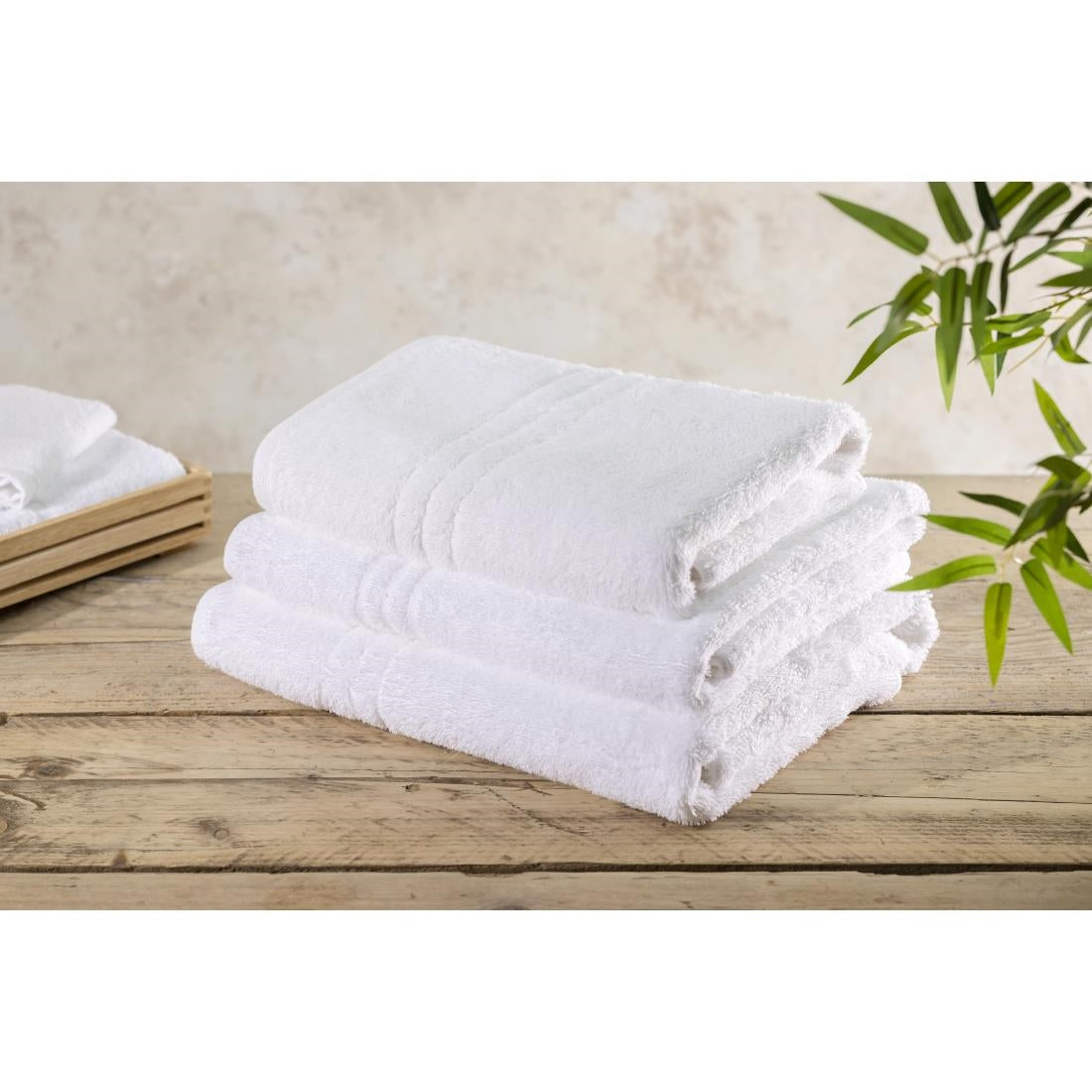 EcoKnit Bath Towel White, 600gsm