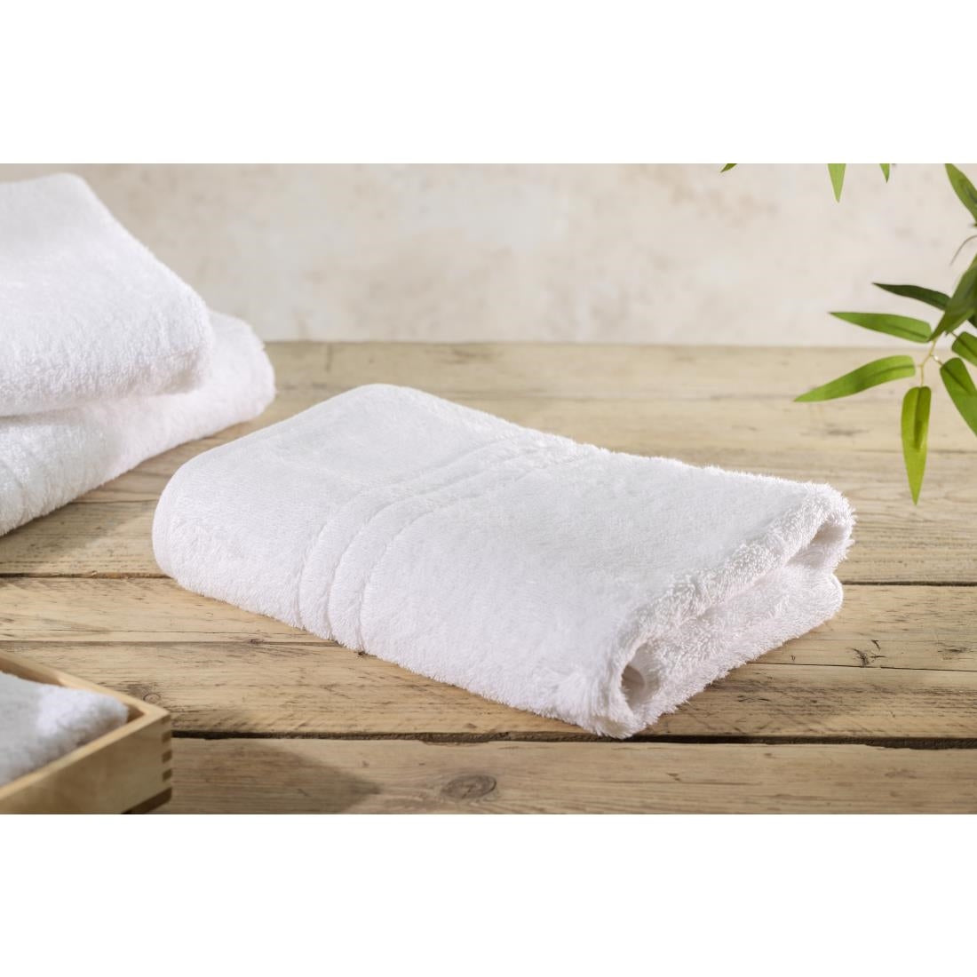 EcoKnit Hand Towel White, 600gsm