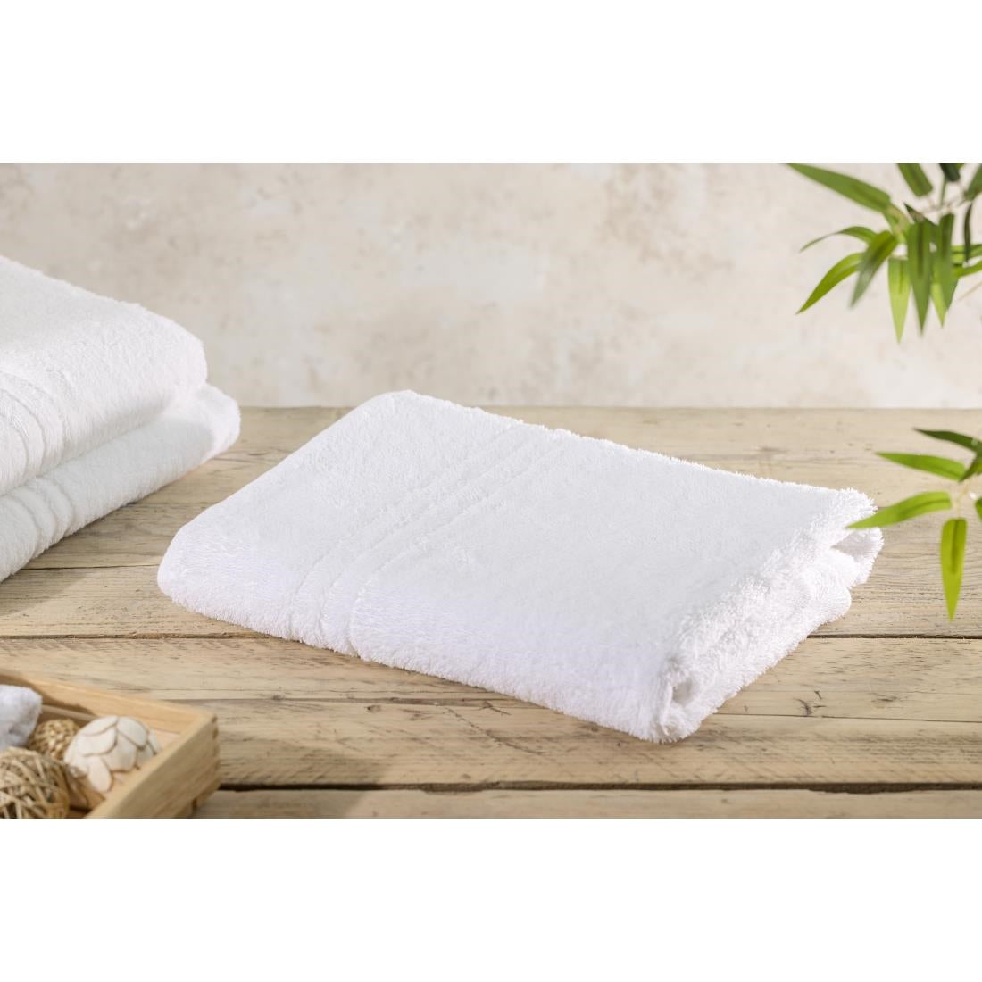 EcoKnit Bath Towel White, 600gsm
