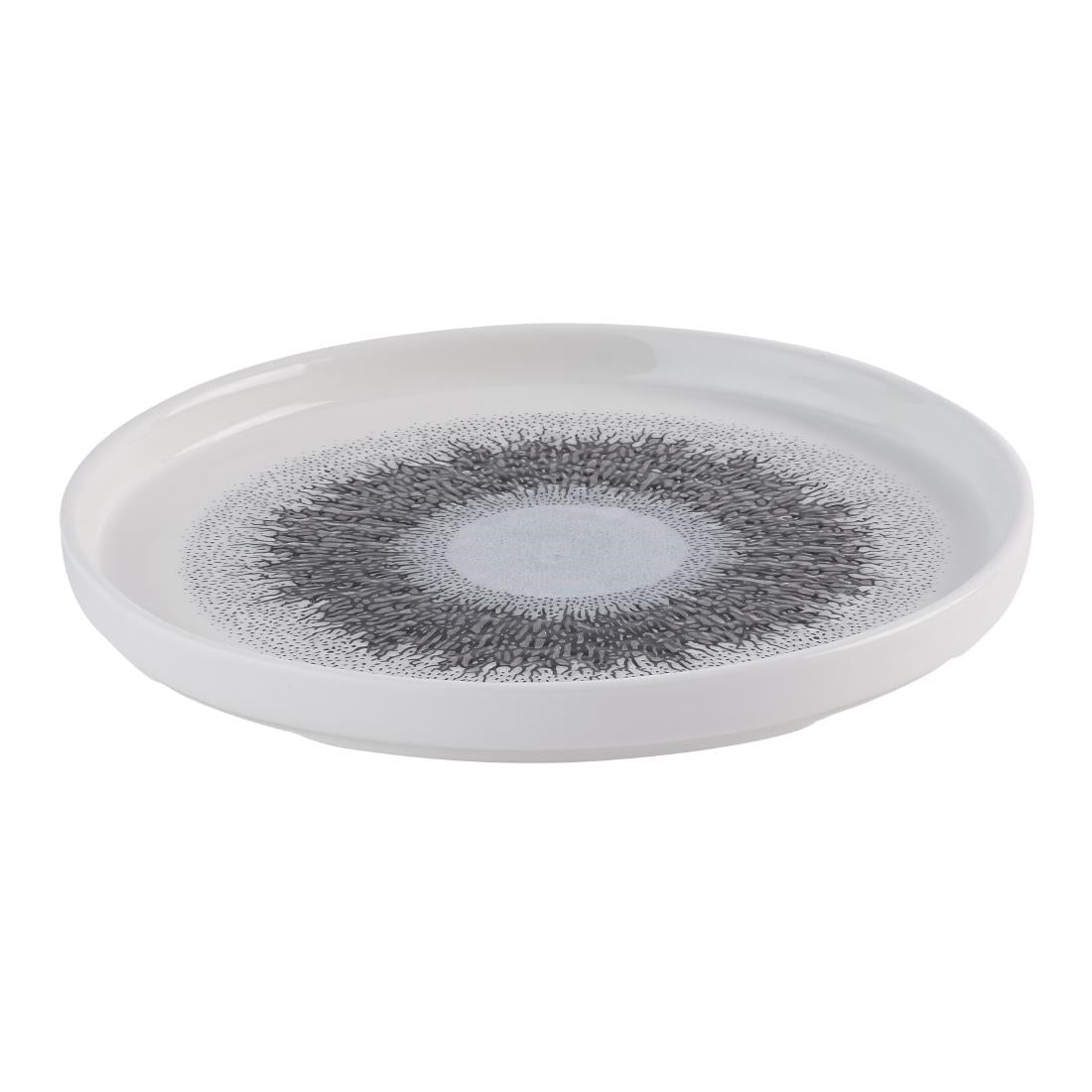 Churchill Studio Prints Fusion Black Walled Plates 210mm (6 Pack)