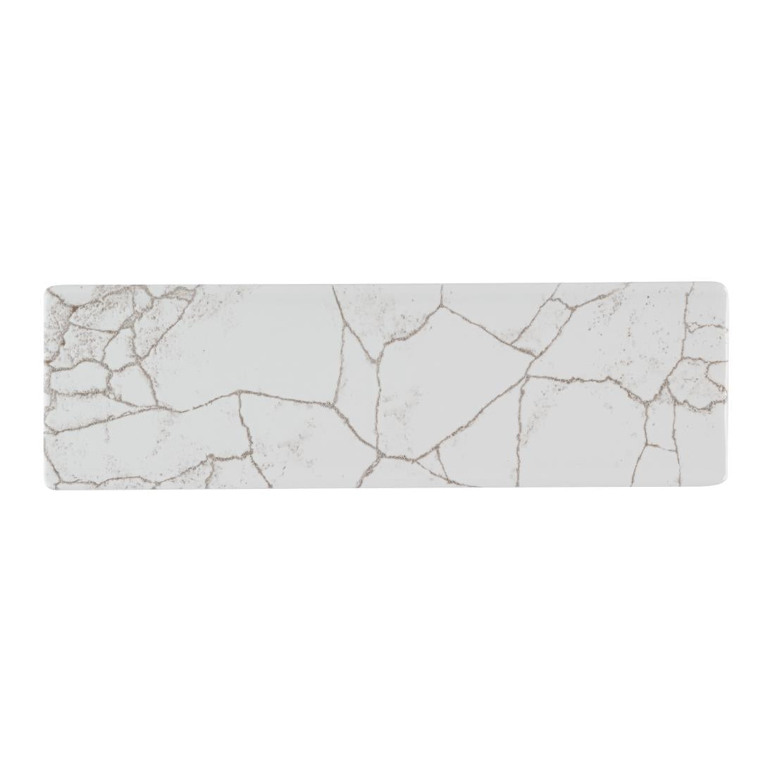 Churchill Studio Prints Kintsugi Agate Grey Oblong Plates 300x90mm (6 Pack)