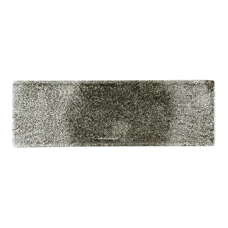 Churchill Raku Quartz Black Oblong Plates 330 x 110mm (6 Pack)