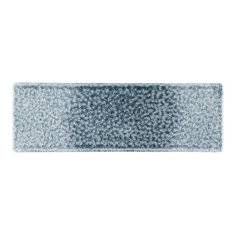 Churchill Raku Topaz Blue Oblong Plates 330 x 110mm (6 Pack)