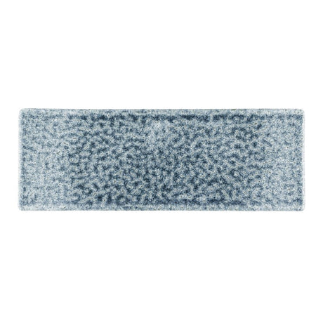 Churchill Raku Topaz Blue Oblong Plates 250 x 90mm (6 Pack)
