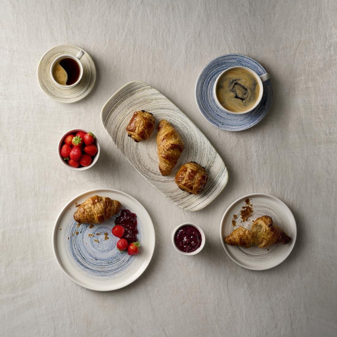 Churchill Elements Coast Walled Plates 210mm (6 Pack)