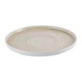 Churchill Stonecast Canvas Natural Walled Plates 280mm (6 Pack)