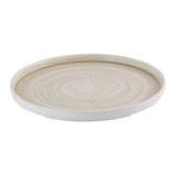 Churchill Stonecast Canvas Natural Walled Plates 260mm (6 Pack)