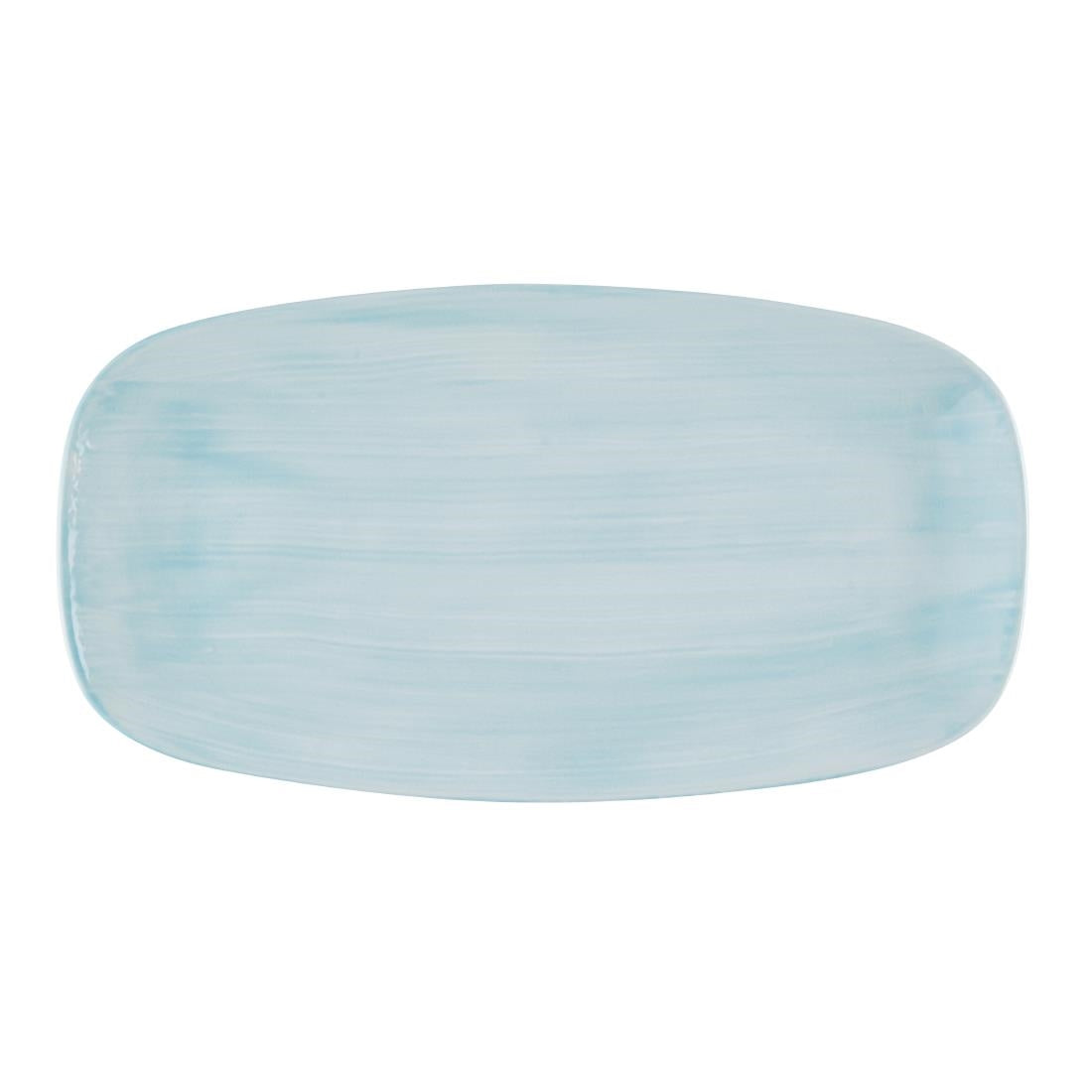 Churchill Stonecast Canvas Breeze Chef's Oblong Plates 350x187mm (6 Pack)