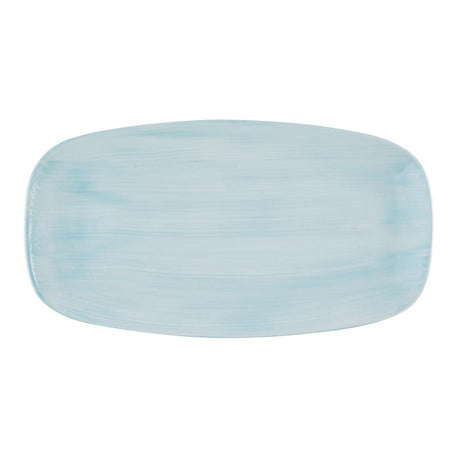 Churchill Stonecast Canvas Breeze Chef's Oblong Plates 350x187mm (6 Pack)