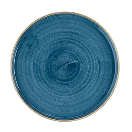 Churchill Stonecast Java Blue Walled Plates 260mm (6 Pack)