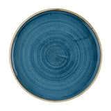 Churchill Stonecast Java Blue Walled Plates 210mm (6 Pack)
