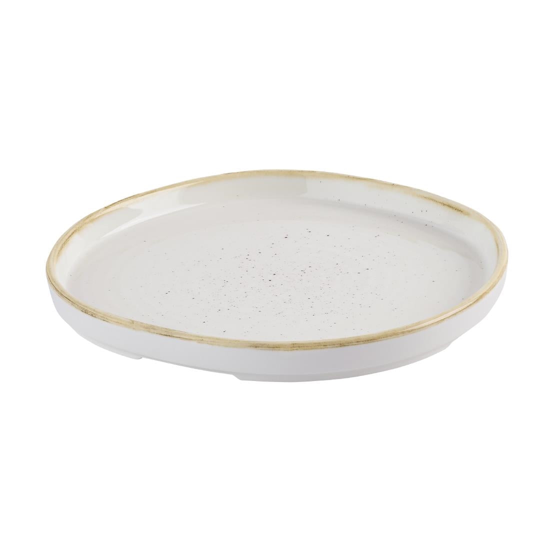 Churchill Stonecast Barley White Organic Walled Plates 206mm (6 Pack)