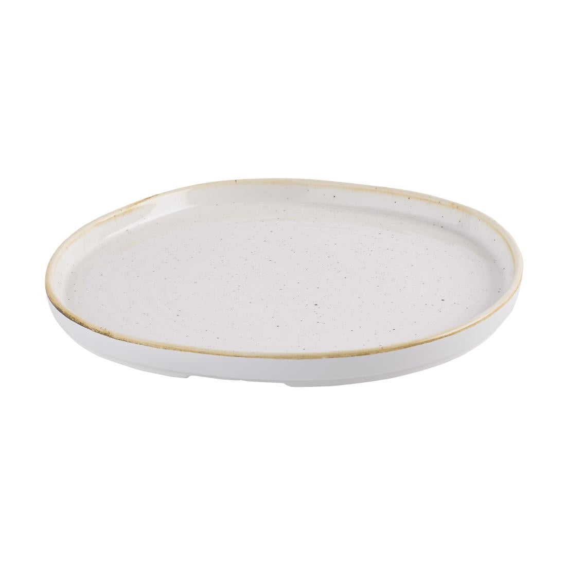 Churchill Stonecast Barley White Organic Walled Plates 257mm (6 Pack)