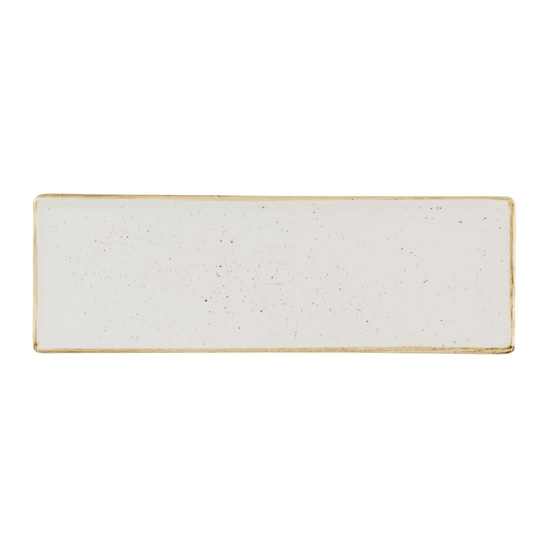 Churchill Stonecast Barley White Oblong Plates 330 x 110mm (6 Pack)