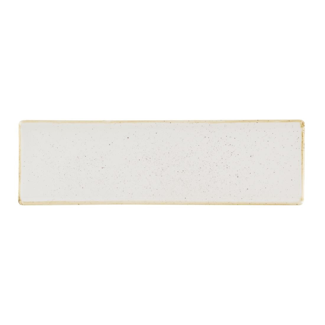 Churchill Stonecast Barley White Oblong Plates 300 x 90mm (6 Pack)