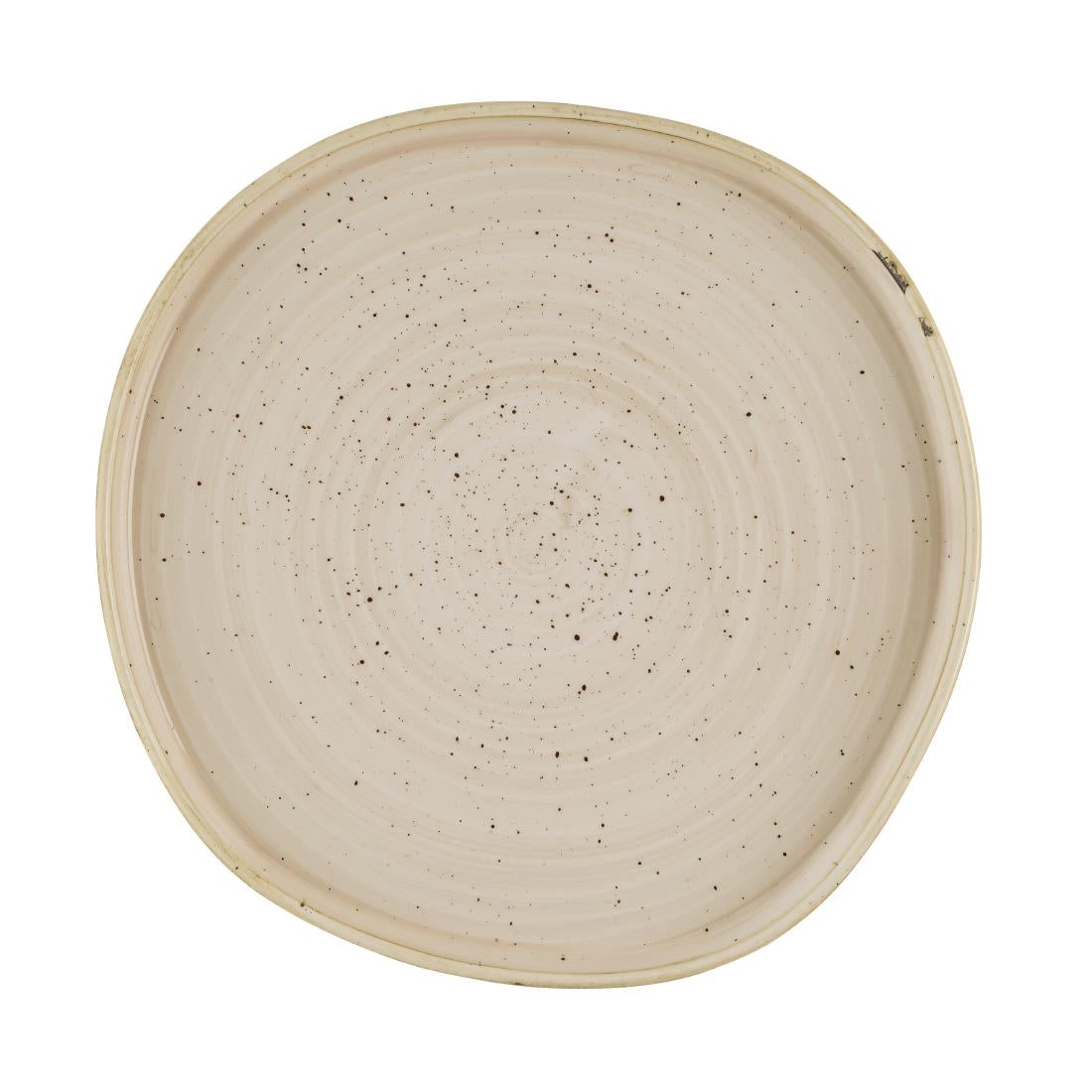 Churchill Stonecast Nutmeg Cream Organic Walled Plates 257mm (6 Pack)