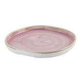 Churchill Stonecast Petal Pink Organic Walled Plates 206mm (6 Pack)